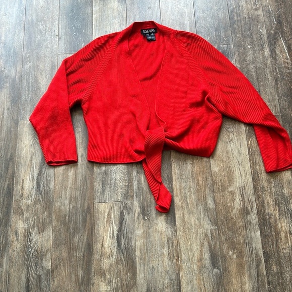 Escada Margaretha Ley Women's Red Sweater - Picture 8 of 8